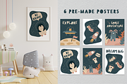 Space adventure. Clipart for kids, an Animal Illustration by RinaKustova (Thumbnail 13 of 19)
