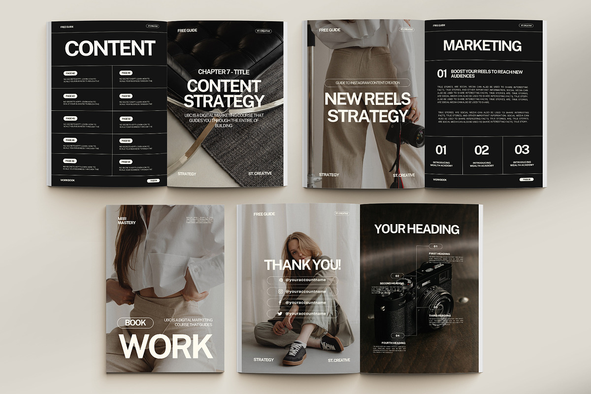 Workbook Template Canva VIII, a Marketing Template by Instprofi | Studio Estimo (Photo 5 of 7)