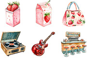 Watercolor Americana Girl Clipart, an Illustration by Designking (Thumbnail 5 of 5)