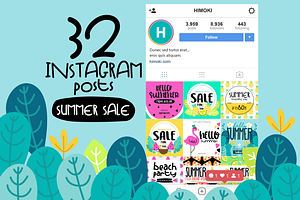 32 Instagram post-SUMMER sale