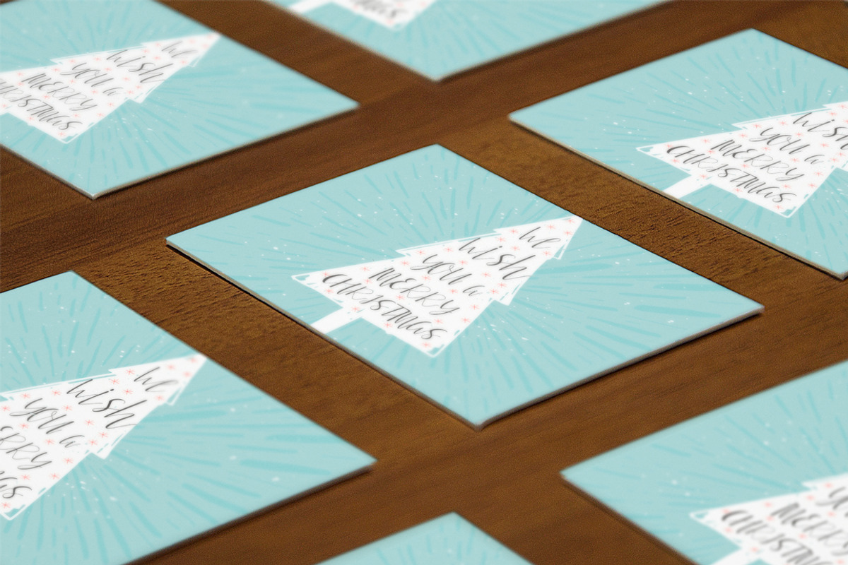 6 Christmas cards with lettering, a Decorative Illustration by UTM Studio (Photo 2 of 3)