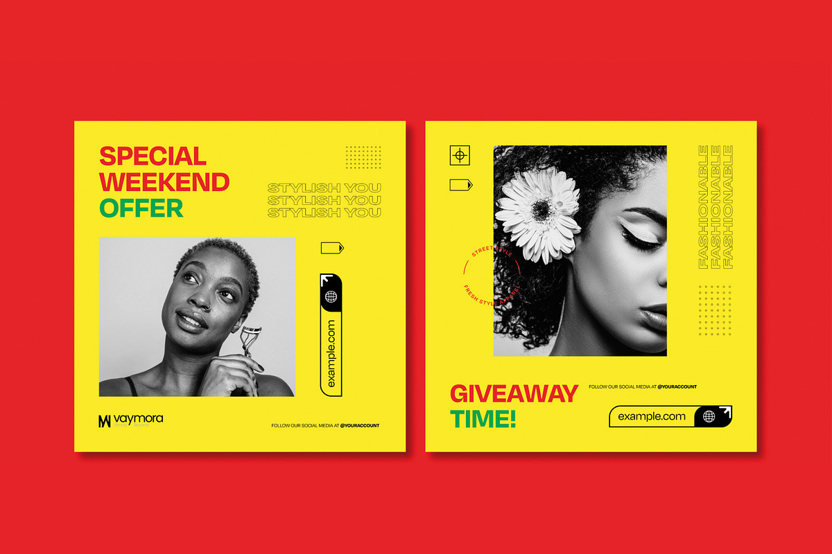Bold Fashion Social Media Post, a Social Media Template by MightyDesign (Photo 2 of 8)