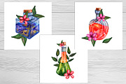 Watercolor magic potions collection, a Food Illustration by Olha's watercolor (Thumbnail 2 of 7)