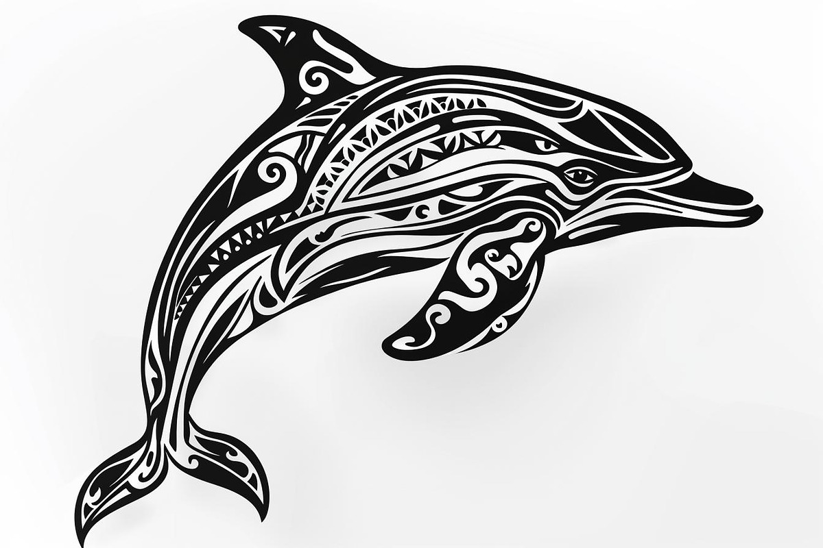Tribal Dolphin Laser Cut Bundle, a Graphic by balal (Photo 7 of 16)