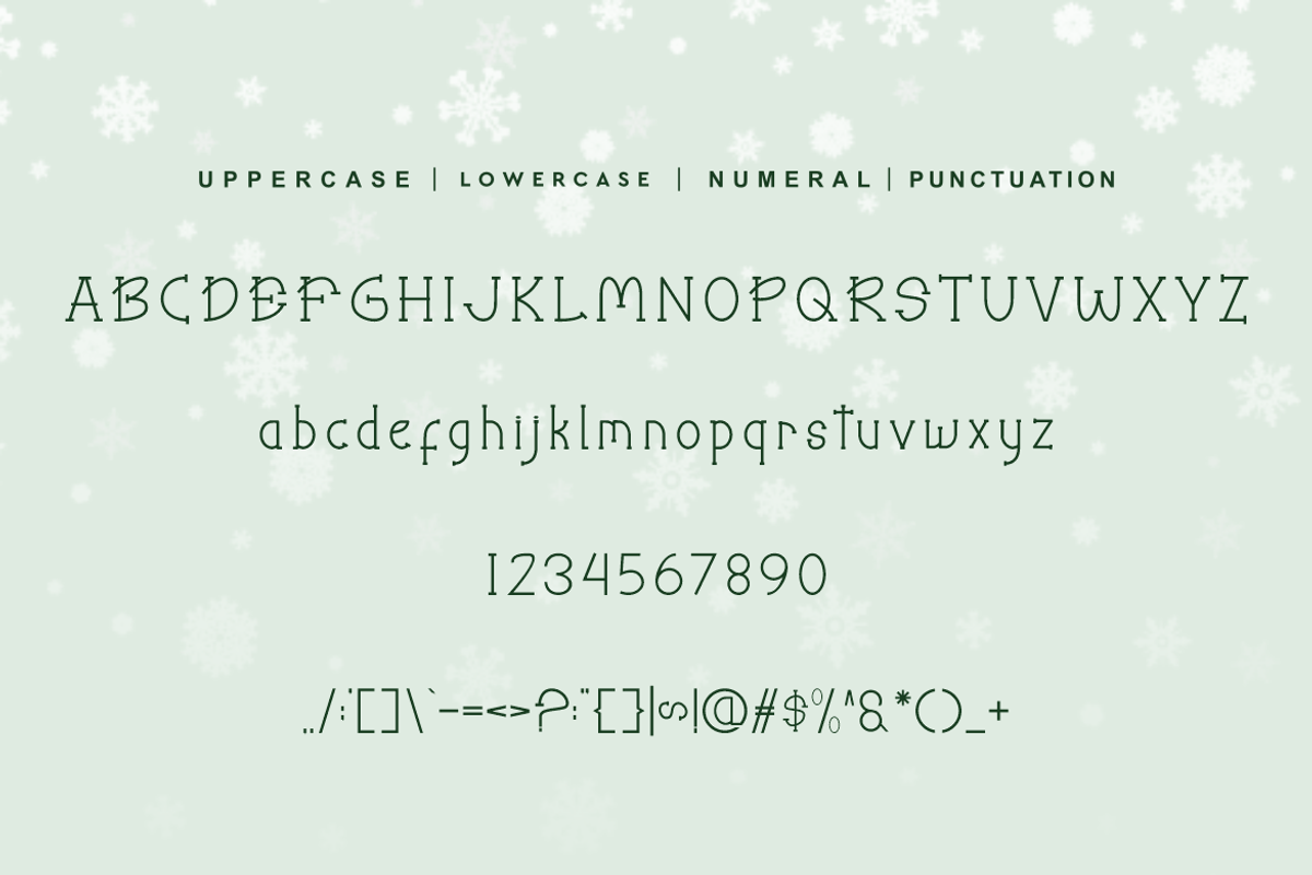 Christmas Winterfall, a Serif Font by QR Design Studio (Photo 8 of 9)