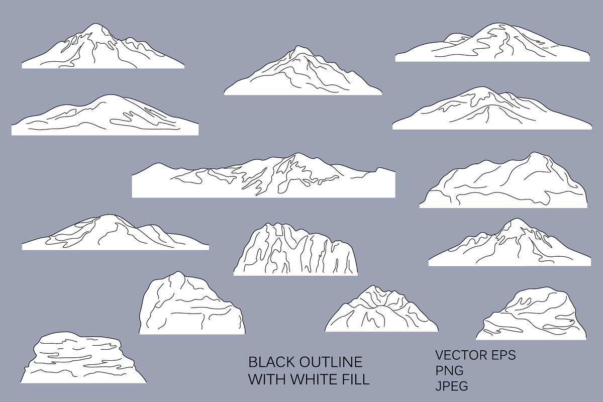 Mountains & Birds, a Decorative Illustration by Valentyna Smordova (Photo 3 of 8)