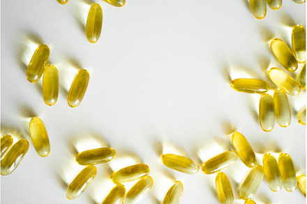 Close up capsules of Omega 3 on, a Health & Medical Photo by volodymyrshtun13795