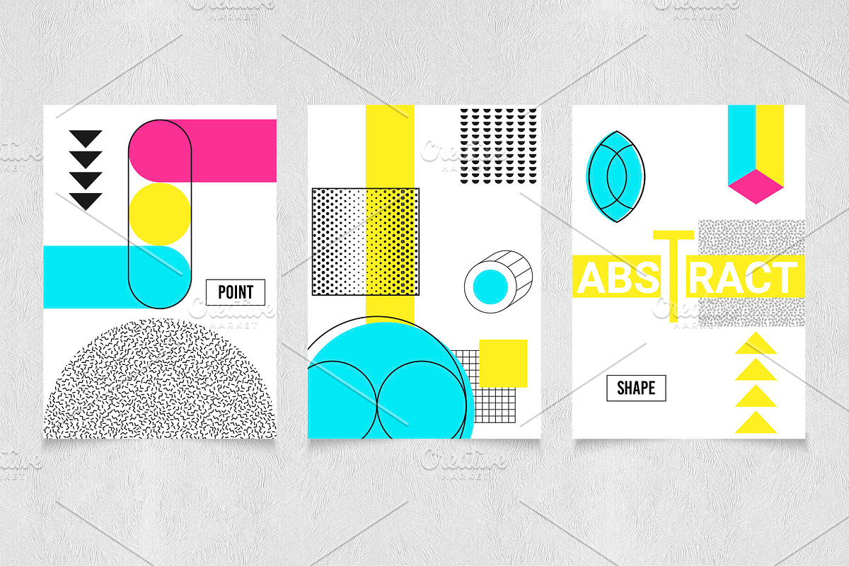 Neon geometric shape,poster,patten, an Object Graphic by Iryna Danyliuk (Photo 11 of 17)