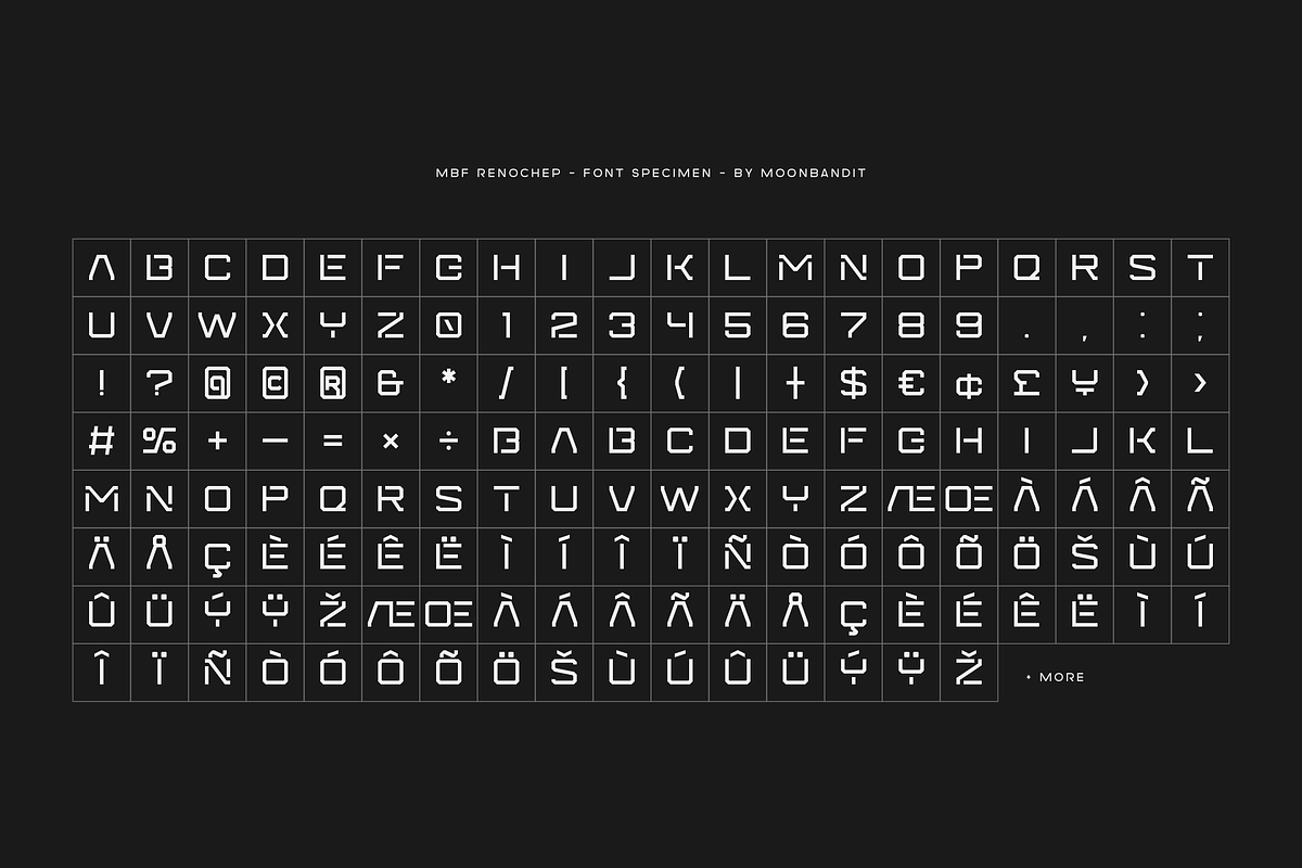 MBF Renochep, a Font by MoonBandit (Photo 5 of 5)