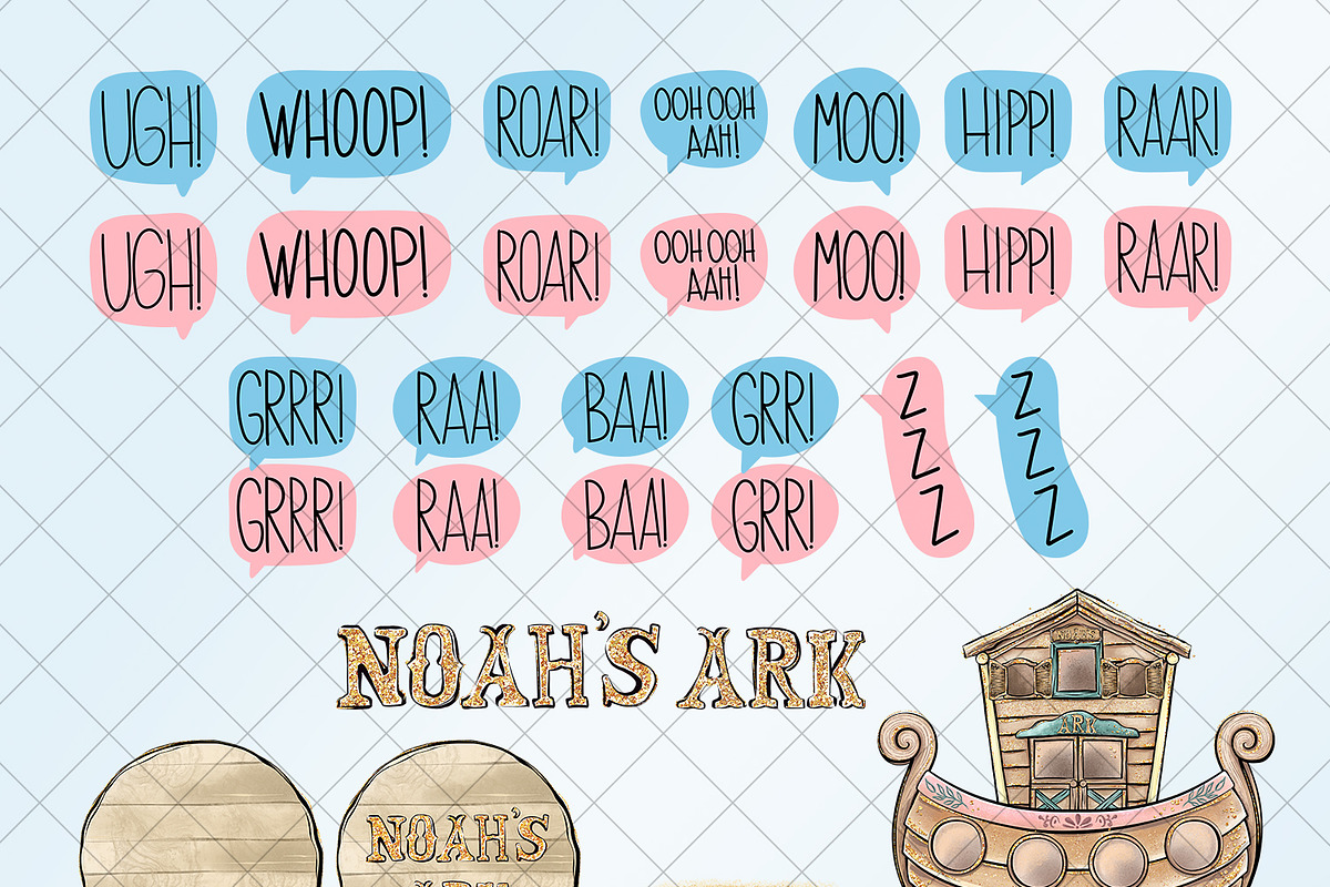 Noah's Ark Clipart, an Animal Illustration by Masha  Studio (Photo 6 of 9)