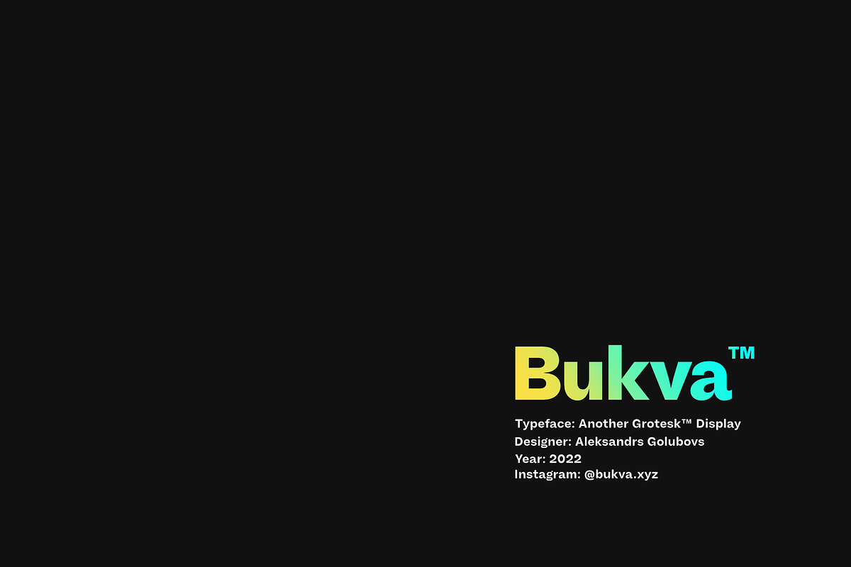 Another Grotesk Display Family, a Font by Bukva™ Type Foundry (Photo 15 of 15)