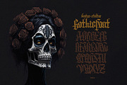 Gothic font - 11, a Blackletter Font by GeekClick (Thumbnail 1 of 17)