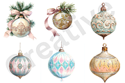 Christmas Ornaments Sublimation, an Illustration by Milano Creative (Thumbnail 4 of 5)
