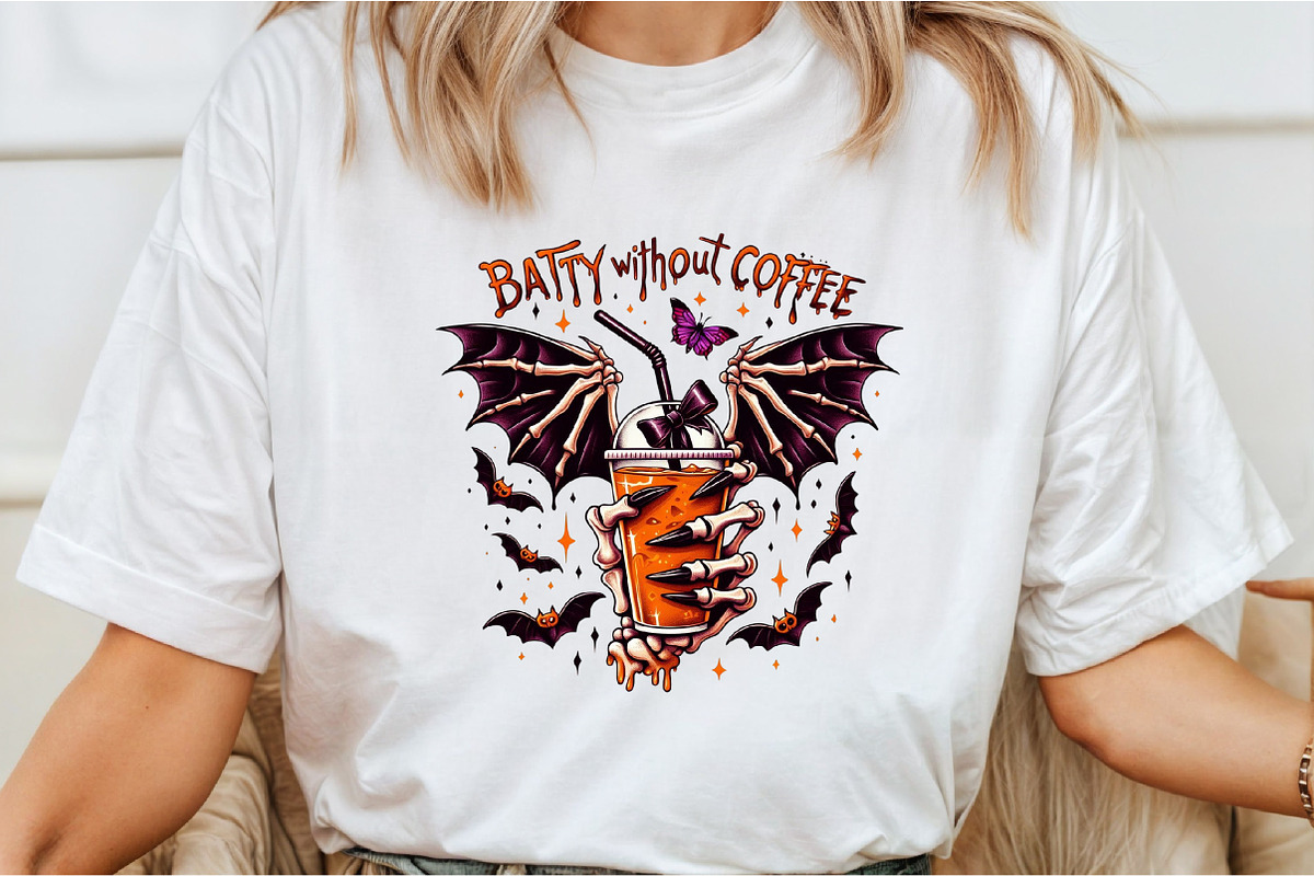 Batty Without Coffee Png,Halloween P, an Illustration by Libby Wishes (Photo 5 of 6)