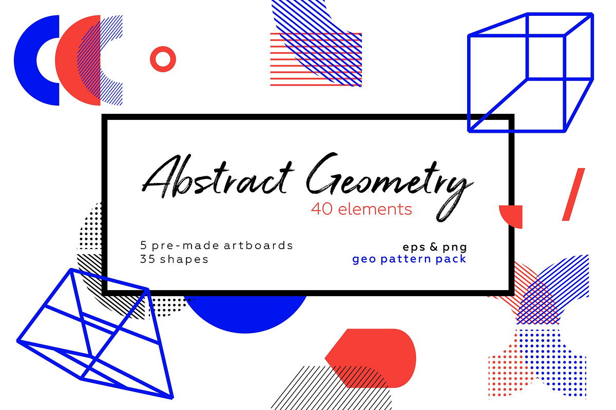 Abstraction modern geometry set., a Pattern Graphic by lisa_kalev (Photo 1 of 8)