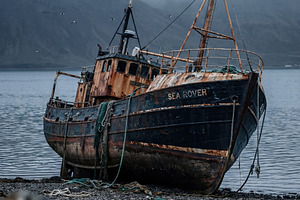 Abandoned Fishing Boat Sea Rover, a Transportation Photo by Virgo Studio