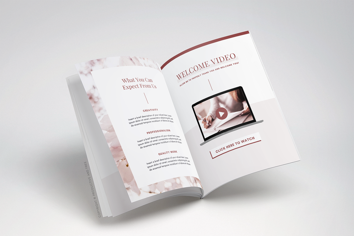 Client Experience Welcome Packet, a Magazine Template by ProductiveandFree (Photo 9 of 15)