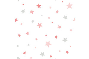 Cute simple seamless pattern with, an Illustration by Toltemara