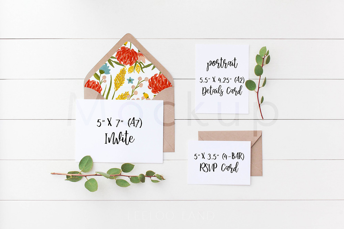 Wedding Suite Mockup - Manzanita S6, a Print Template by ILLONA GRAPHICS (Photo 2 of 5)