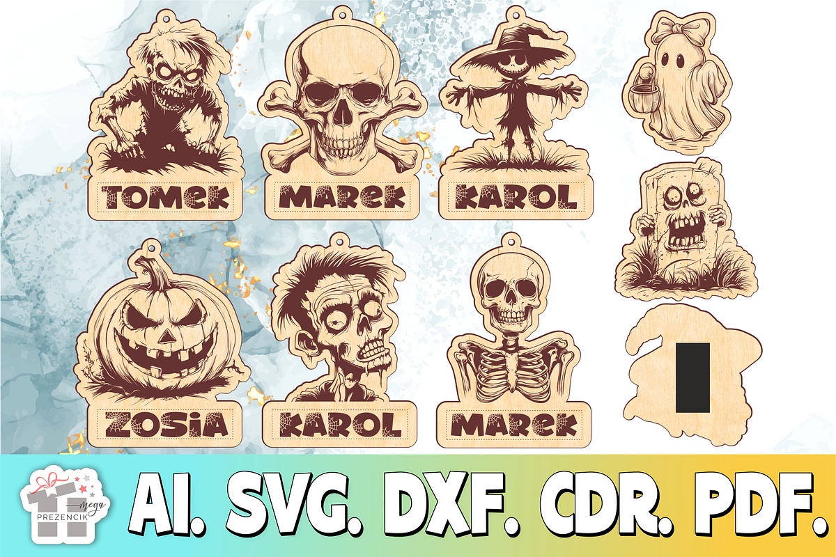 Halloween laser cutting ornaments, a Pattern Graphic by MegaPrezencik (Photo 1 of 6)