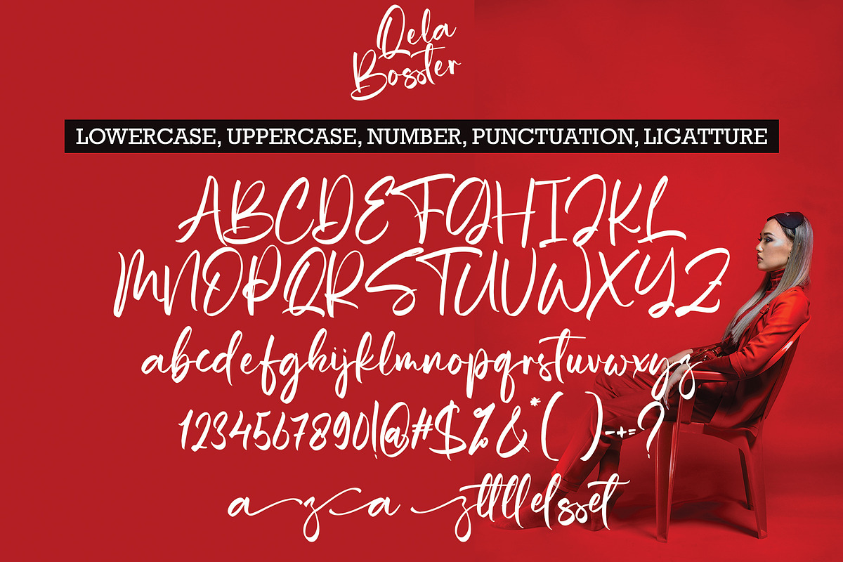 Qela Bosster, a Script Font by pineungtype (Photo 13 of 13)