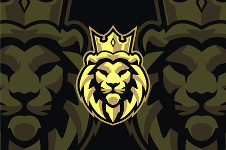 CROWNED LION HEAD LOGO