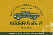 Aqunite Vintage Typeface, a Font by 24Design Studios (Thumbnail 3 of 7)