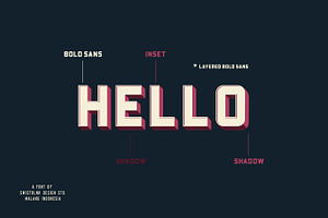 Bouchers Layered Font Bundle