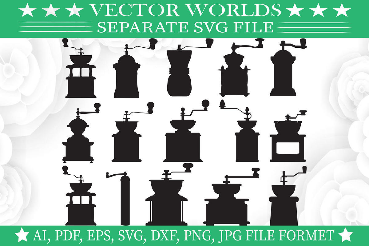 Coffee Grinder Svg, Grinder Svg, an Object Graphic by VectorWorlds (Photo 1 of 3)