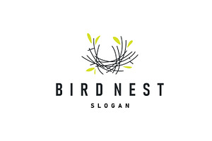 modern simple design bird nest logo, a Branding & Logo Template by Maylianaw28