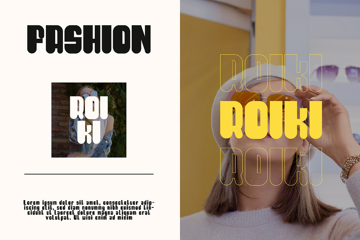 ROIKI - Sans Serif Display Font, a Sans Serif Font by Boril Std (Photo 10 of 17)