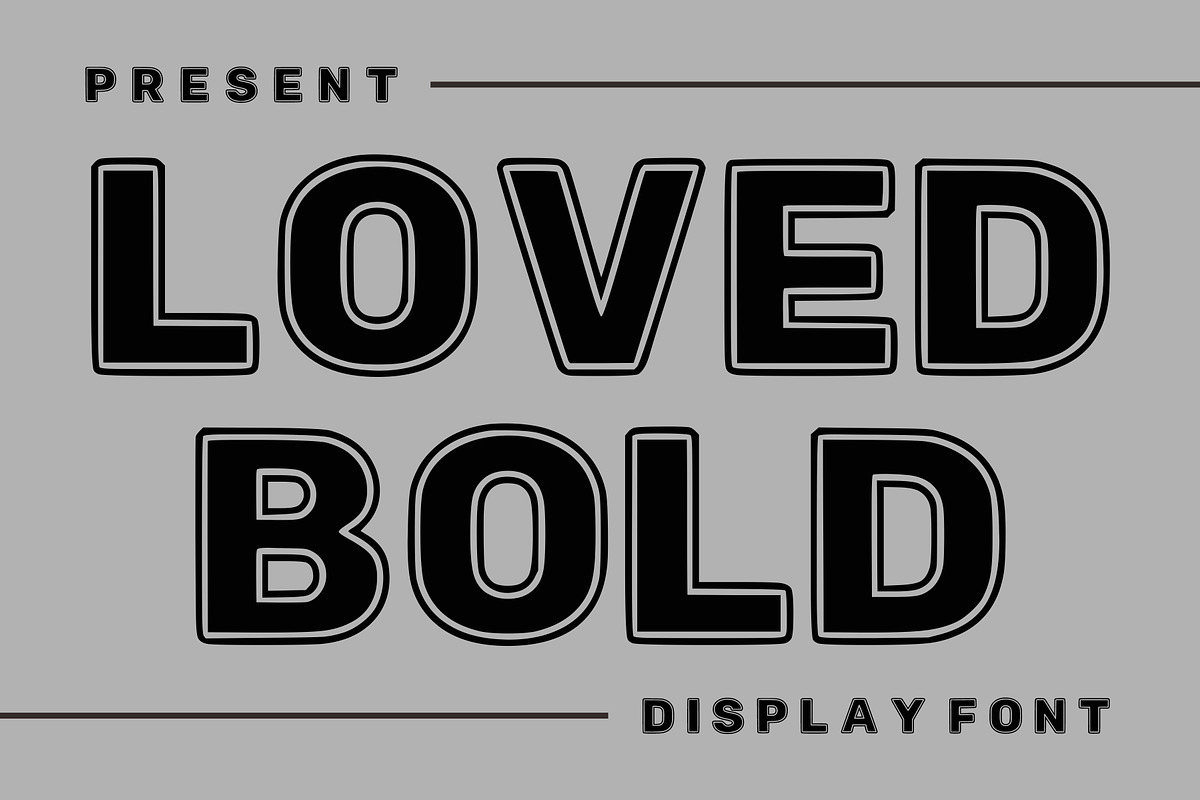 Loved Bold, a Sans Serif Font by Limited.studio (Photo 1 of 6)