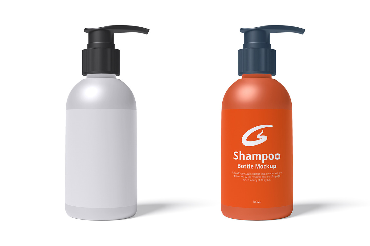 Shampoo Bottle Mockup, a Packaging Mockup by GraphicsPixel (Photo 1 of 3)