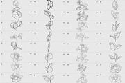 Procreate flower stamp, a Brush Add-On by AnnaPolitmerskaja (Thumbnail 2 of 5)