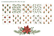 Christmas Girls Watercolor Clipart, a Seasonal Illustration by Hanna's ArtLab (Thumbnail 3 of 6)