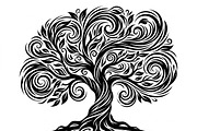 Elegant dream tree silhouette design, a Healthcare Illustration by Amazin_art (Thumbnail 11 of 43)