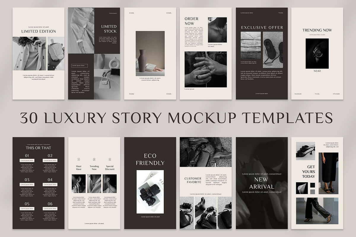 60 Luxury Product Mockup Templates, a Social Media Template by 3Motional (Photo 6 of 10)