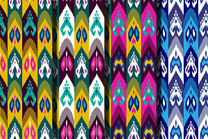 8 Ethnic Seamless Patterns