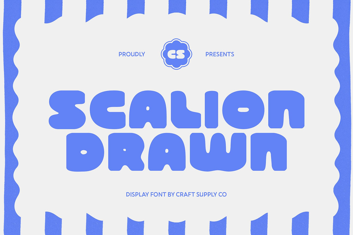 CS Scalion Drawn, a Sans Serif Font by Craft Supply Co. (Photo 1 of 8)
