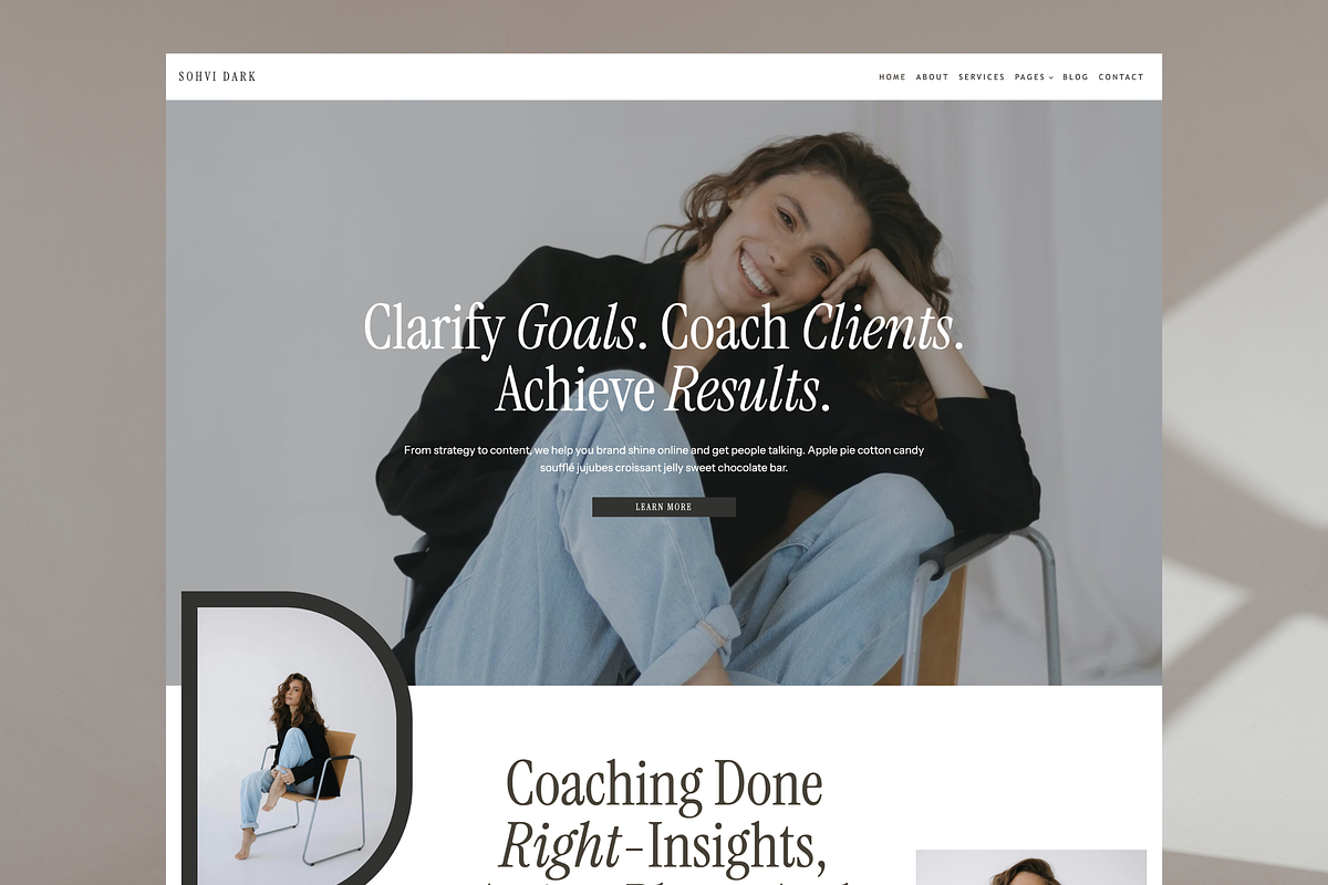 Editorial WordPress Theme for Coaches preview 2