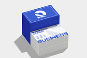 Stacked Business Card Mockup, a Merchandise Mockup by Unerispace (Thumbnail 2 of 5)