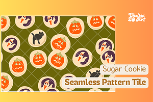 Sugar Cookies Seamless Pattern Tile