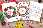 Merry Christmas Watercolor Set, an Illustration by AnnieDove (Thumbnail 8 of 10)