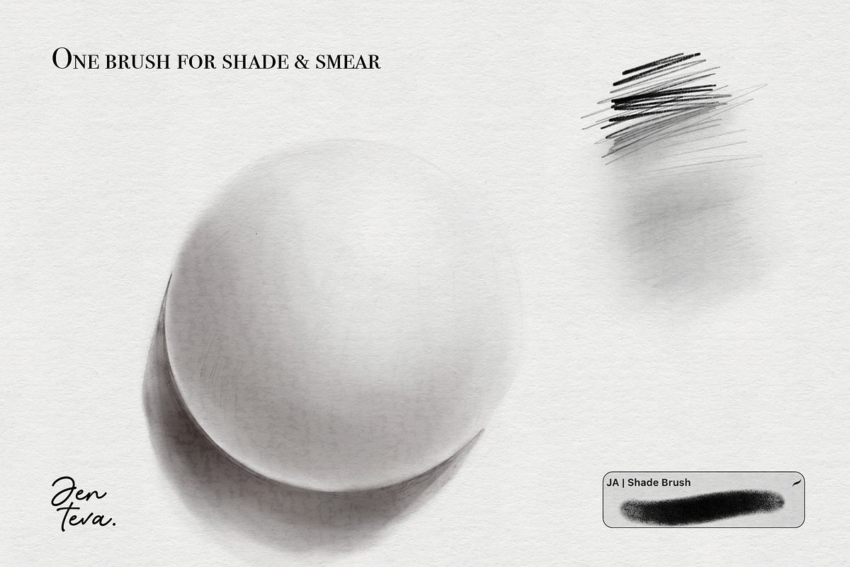 Graphite Pencils for Procreate, a Brush Add-On by Jenteva Art (Photo 4 of 11)