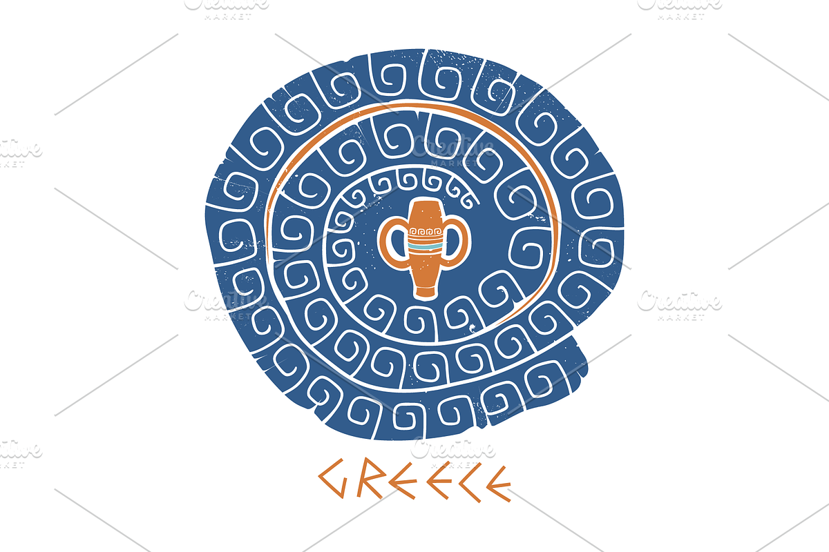 Ancient Greek Illustrations & Decor, a Decorative Illustration by Adiemus (Photo 4 of 9)