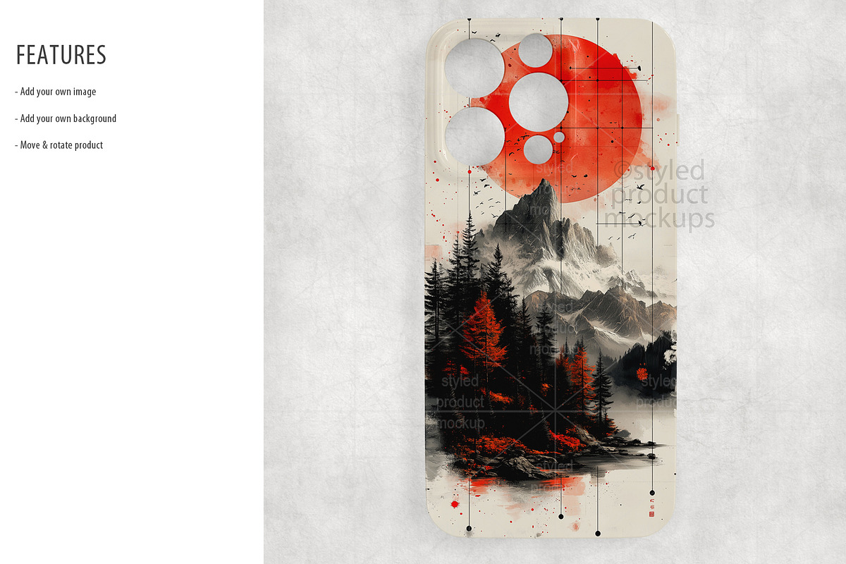 iPhone 15 Pro Max Case Mockup Bundle, an iPhone Mockup by StyledProductMockups (Photo 5 of 9)