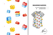 Building blocks seamless pattern, a Pattern Graphic by Milatoo (Thumbnail 2 of 3)