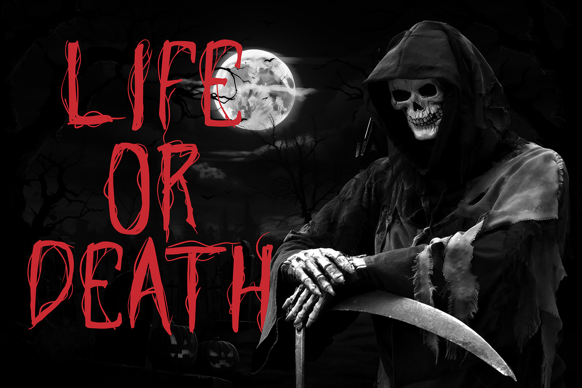 Phantak - Horror Font, a Handwritten Font by Ideal Eksis (Photo 6 of 6)