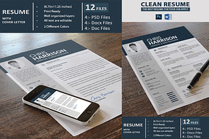 Clean Resume with Cover Letter
