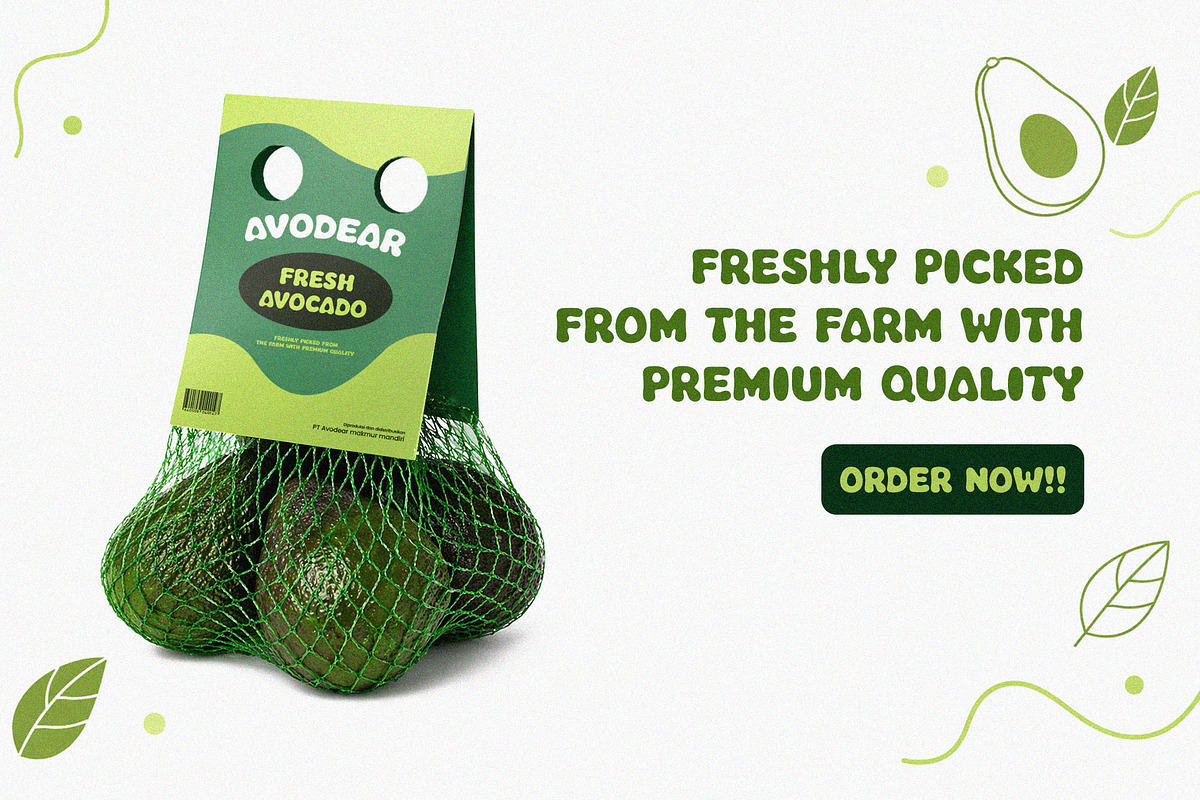 Avicoa – Organic Avocado Font, a Handwritten Font by NTC Graphic (Photo 5 of 9)